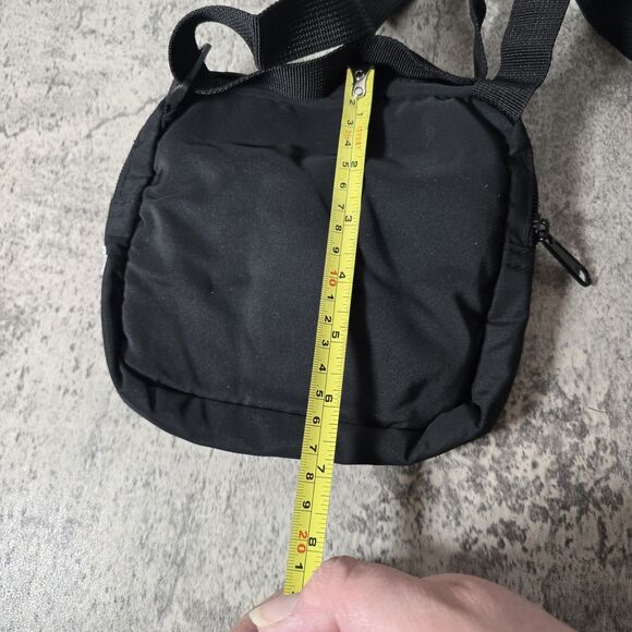 Champion Pouch Fanny Pack Crossbody Waist Bag Black Zippers No Clip New Y2K - Picture 6 of 6